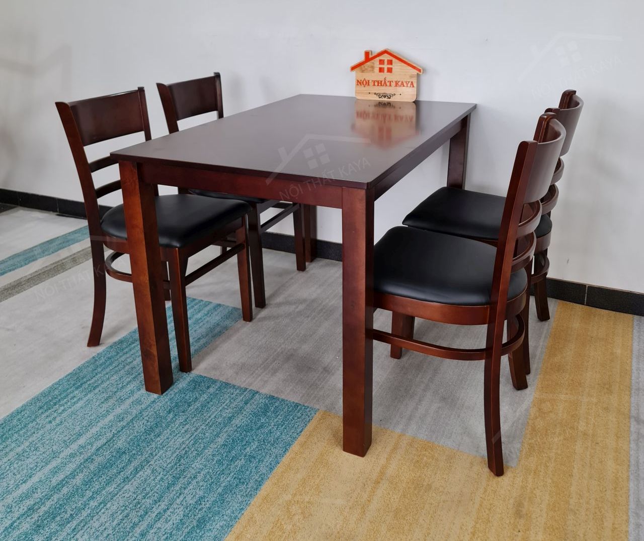 Set Bàn Ăn 4 Ghế Mostar (nâu) Bak-1152 (2)