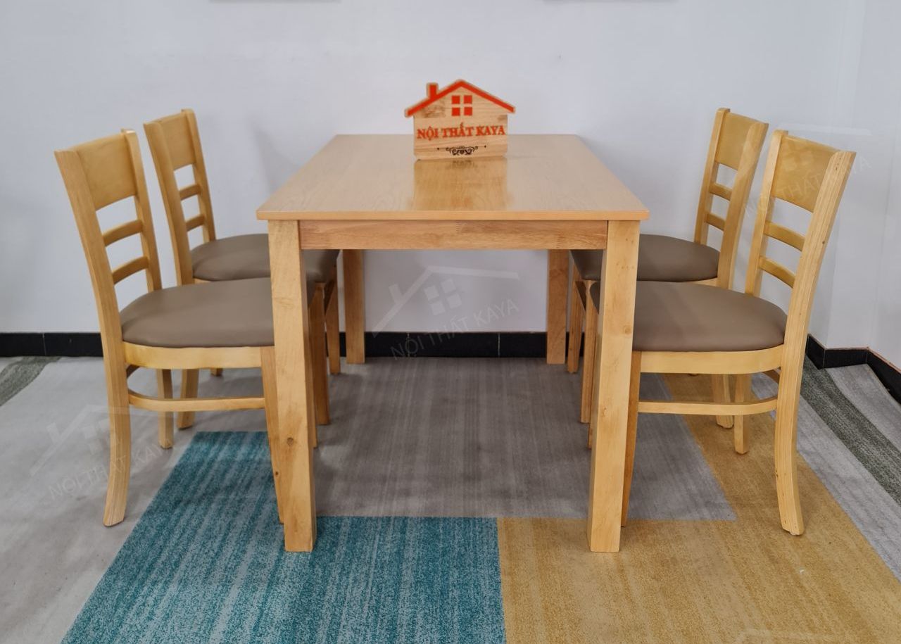 Set Bàn Ăn 4 Ghế Mostar (tự Nhiên) Bak-1153 (4)