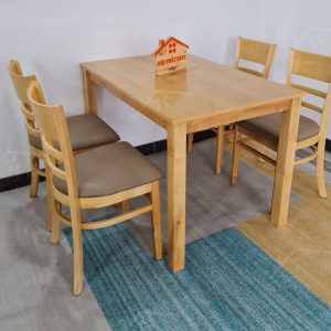 Set Bàn Ăn 4 Ghế Mostar (tự Nhiên) Bak-1153 (5)