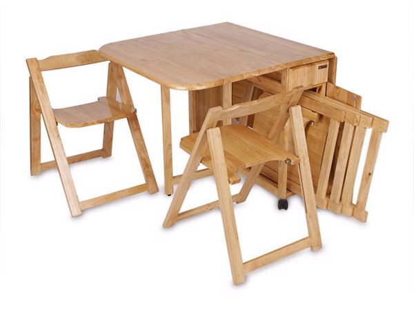 Bàn ăn thông minh xếp gọn xuất khẩu Nhật 4 ghế 4
