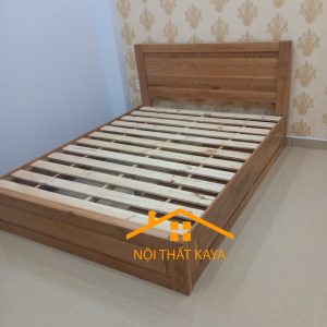 Giường Ngủ Gỗ Sồi Mỹ 2 Ngăn Kéo Kiểu Nhật 1.6M