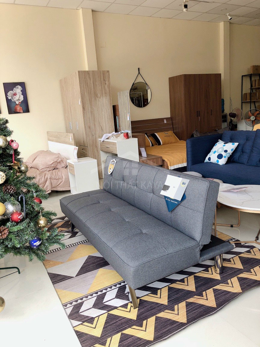 Sofa bed không tay kích thước 170×90 SFB04 màu xanh 1