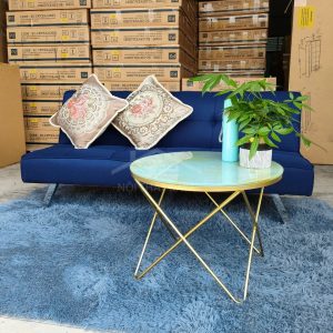 Sofa bed không tay kích thước 170×90 SFB04 màu xanh dương 1