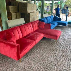 Sofa góc 240x180 đỏ