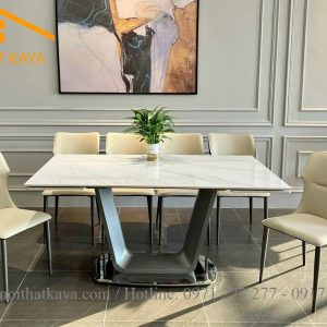 Bộ Bàn Mặt Đá Thông Minh – 6 Ghế Nhập Khẩu KY-GH06