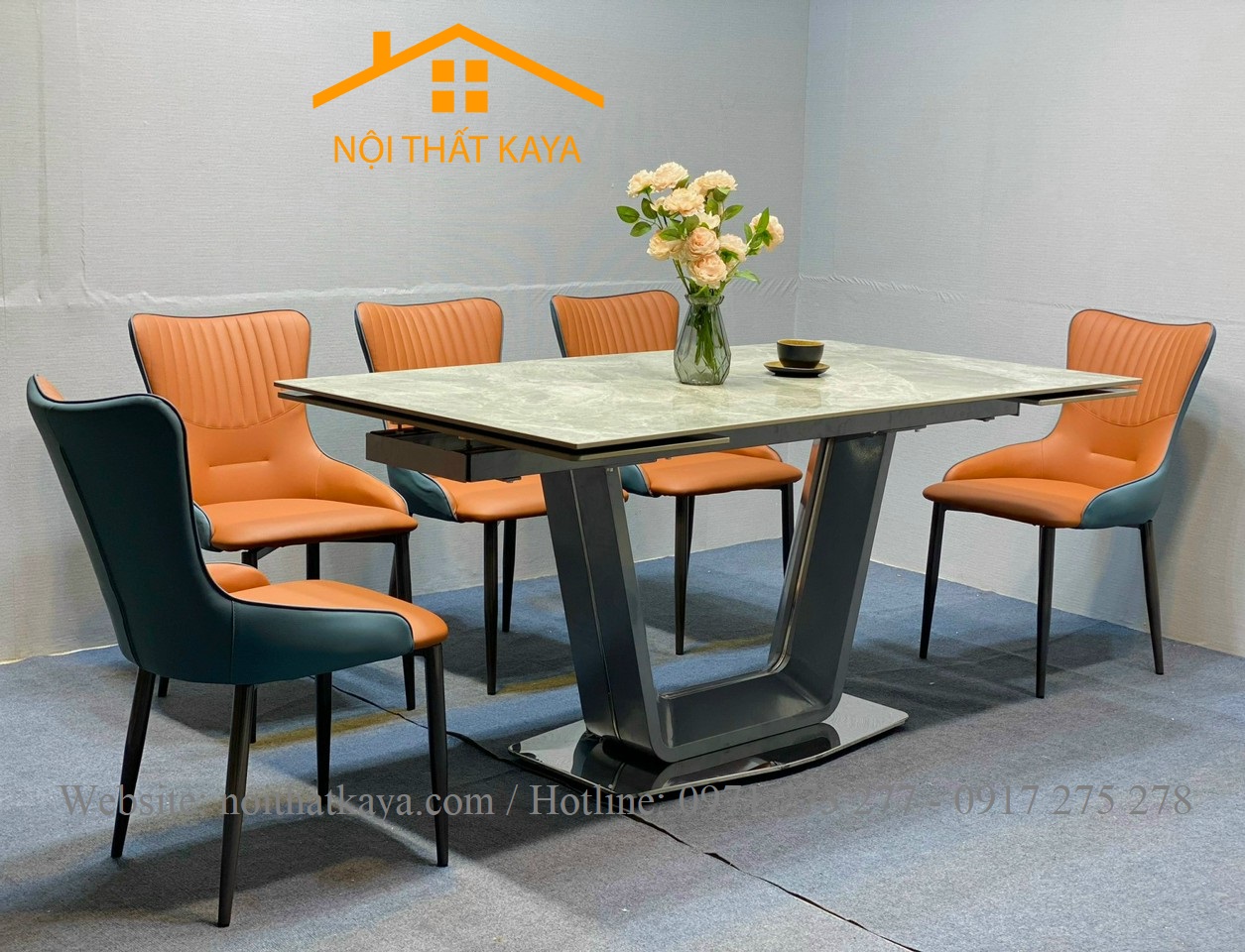 Bộ Bàn Mặt Đá Thông Minh – 6 Ghế Nhập Khẩu KY-GH37 - Ảnh 4