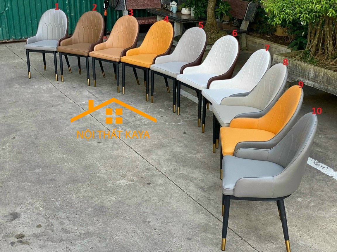 Bộ Bàn Mặt Đá Ceramic Chân Cầu Vồng Mạ PVD - 6 Ghế Nhập Khẩu KY-GH08 - Ảnh 5