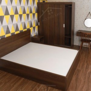 Bộ nội thất phòng ngủ HDF PN001 (Giường - Tủ quần áo - Tủ đầu giường - Bàn trang điểm)