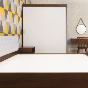 Bộ nội thất phòng ngủ HDF PN005 (Giường - Tủ quần áo - Tủ đầu giường - Bàn trang điểm)