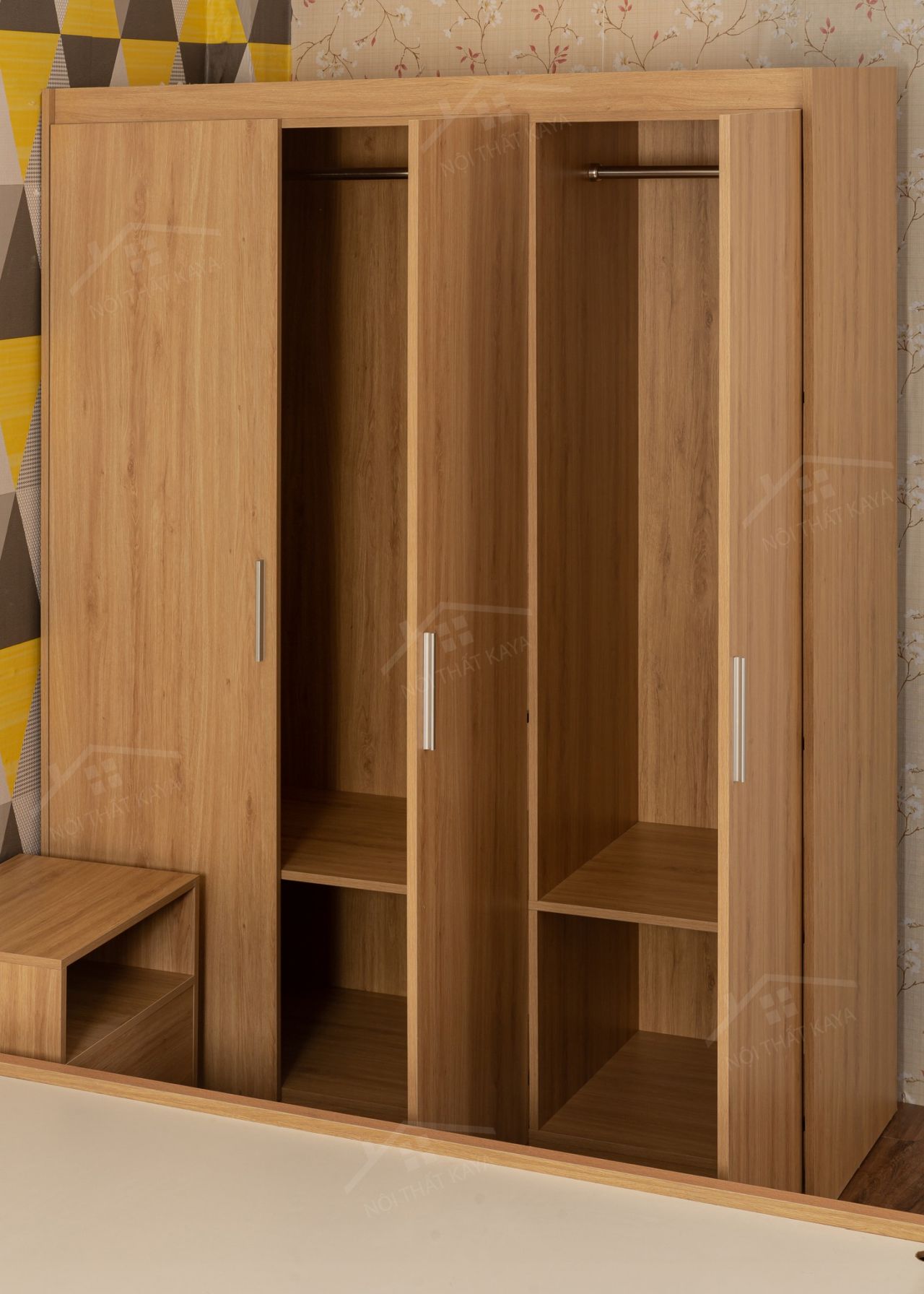 Bộ Nội Thất Phòng Ngủ Mdf Pn008 (giường - Tủ Quần áo - Tủ đầu Giường) (7)