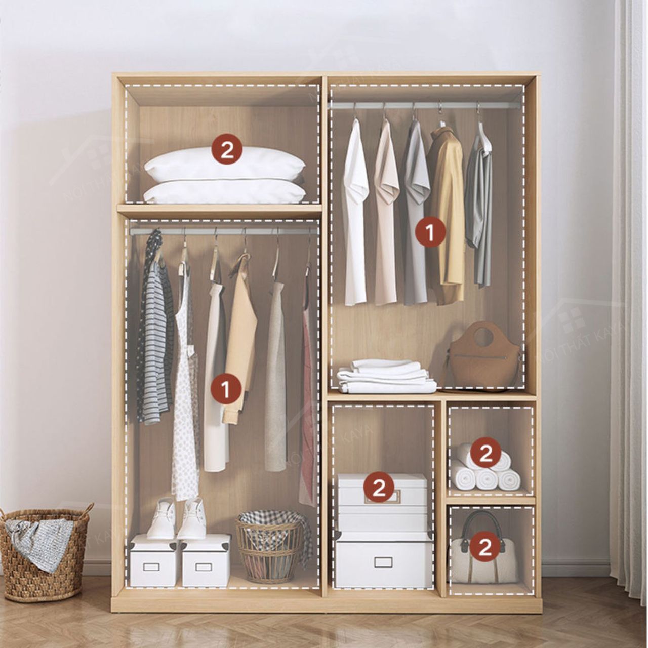 Tủ Quần áo Mdf 032 (2)