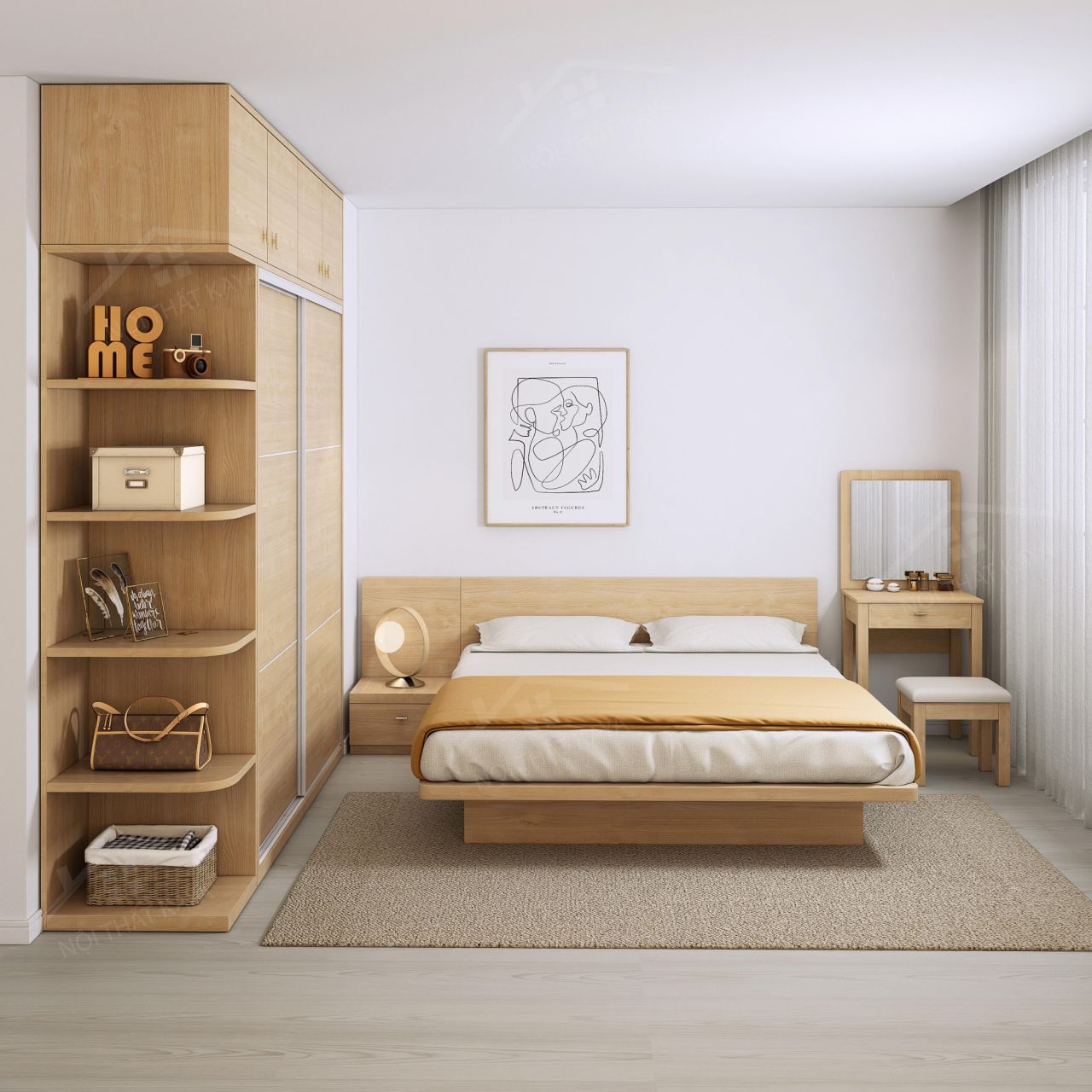 Tủ Quần áo Mdf 032 (3)