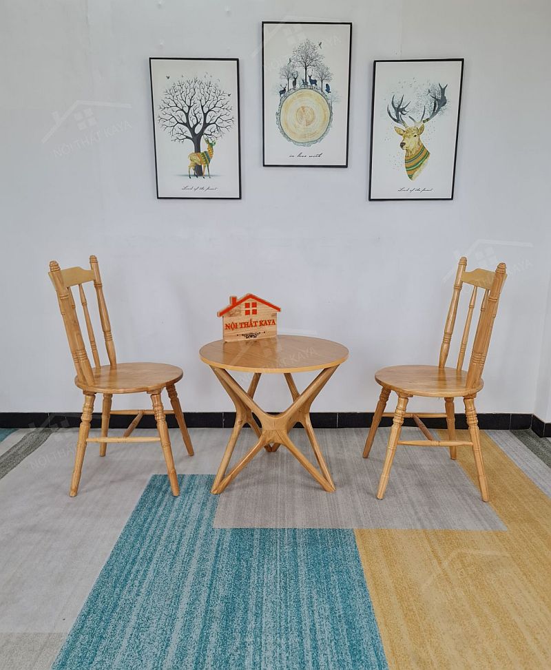 Bamboo 2 Ghế + Bàn Chân Sao