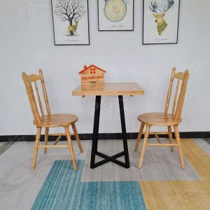 Bamboo 2 Ghế + Bàn Chân Sắt Ky-gh 103