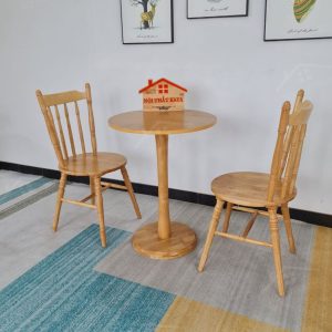 Bamboo 2 Ghế + Bàn Chân Trụ (2)
