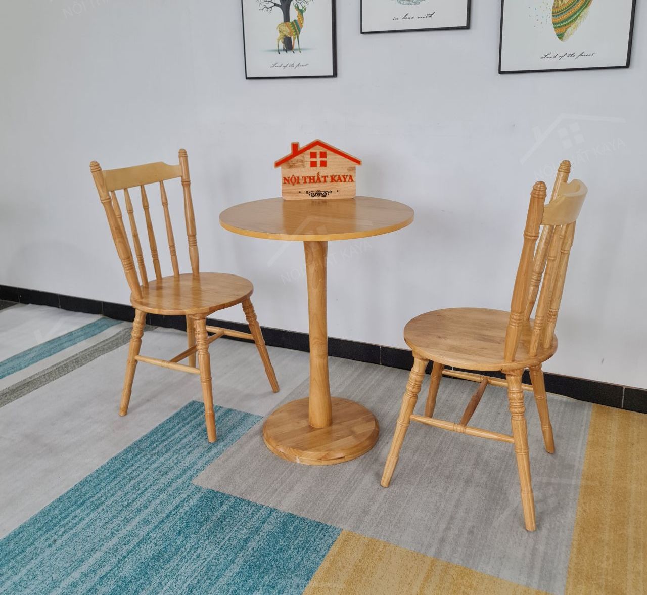Bamboo 2 Ghế + Bàn Chân Trụ (2)
