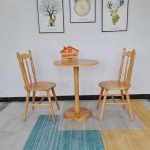 Bamboo 2 Ghế + Bàn Chân Trụ