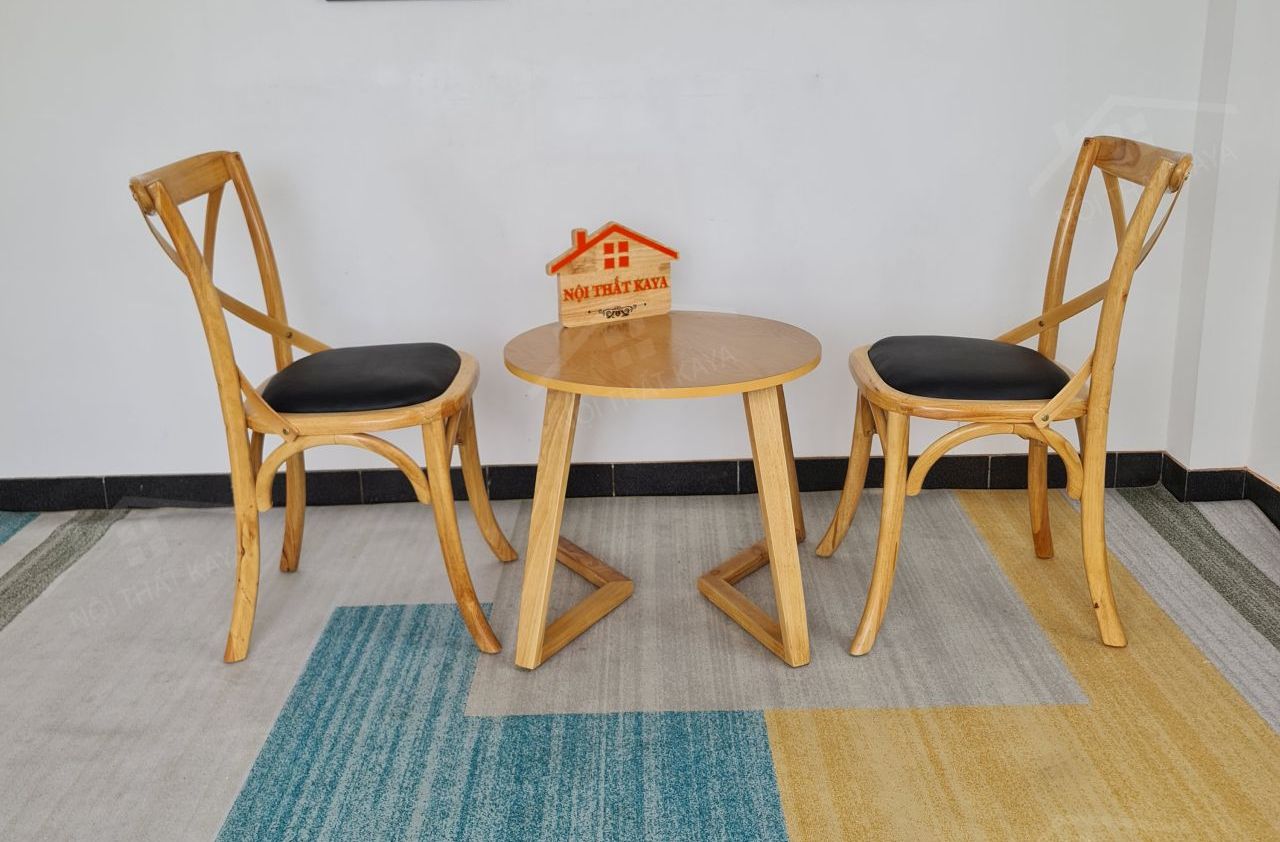 Bistro 2 Ghế + Bàn Chân V (1)