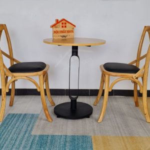 Bistro 2 Ghế + Bàn Chân Sắt Ky-gh 101 (1)