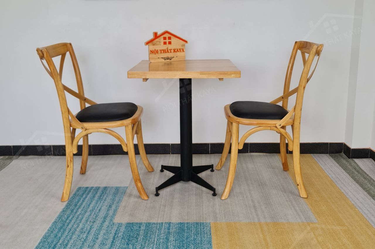 Bistro 2 Ghế + Bàn Chân Sắt Ky-gh 102 (1)