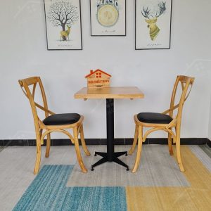 Bistro 2 Ghế + Bàn Chân Sắt Ky-gh 102