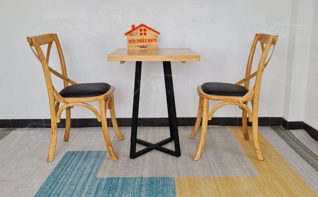 Bistro 2 Ghế + Bàn Chân Sắt Ky-gh 103 (1)