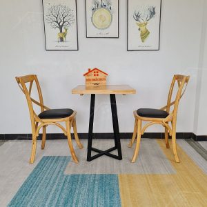 Bistro 2 Ghế + Bàn Chân Sắt Ky-gh 103