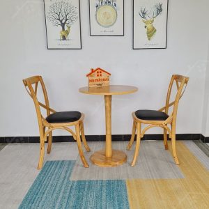 Bistro 2 Ghế + Bàn Chân Trụ