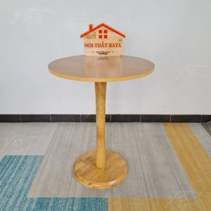 Bàn Chân Trụ Gỗ Tự Nhiên - Mặt Bàn Tròn (1)
