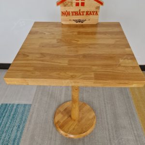 Bàn Chân Trụ Gỗ Tự Nhiên - Mặt Bàn Vuông (5)