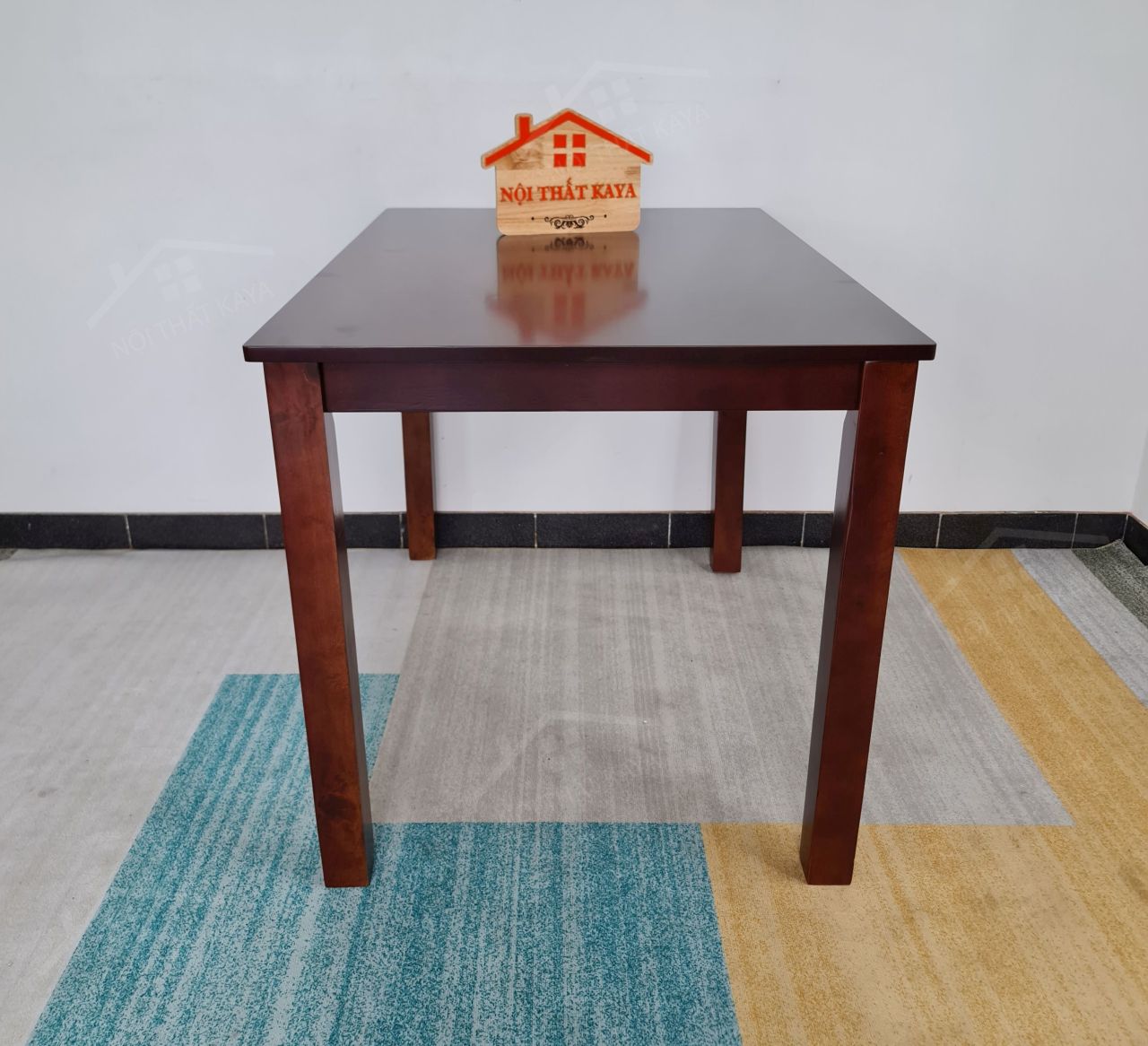 Bàn Chữ Nhật Gỗ Tự Nhiên Sơn Nâu (1)