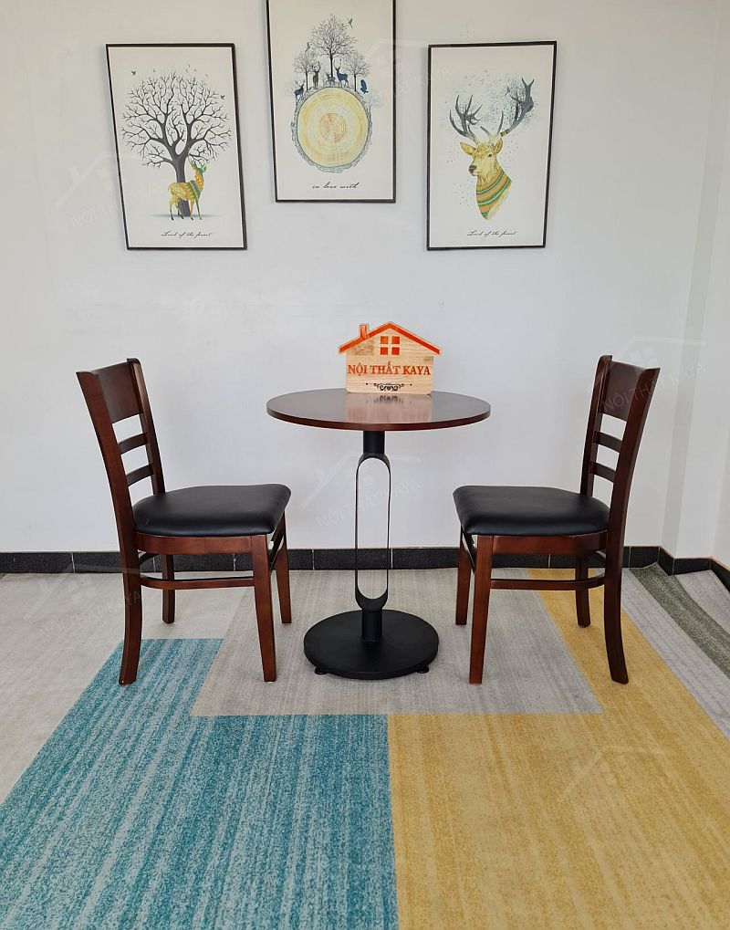 Cabin - Mostar 2 Ghế + Bàn Chân Sắt Ky-gh 101