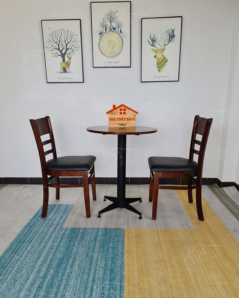 Cabin - Mostar 2 Ghế + Bàn Chân Sắt Ky-gh 102