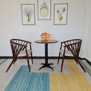 Genny 2 Ghế + Bàn Chân Sắt Ky-gh 102