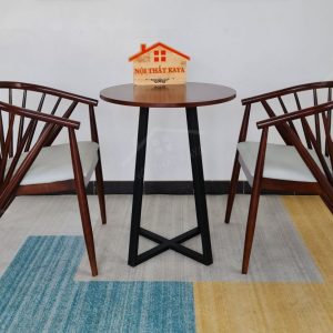 Genny 2 Ghế + Bàn Chân Sắt Ky-gh 103 (1)