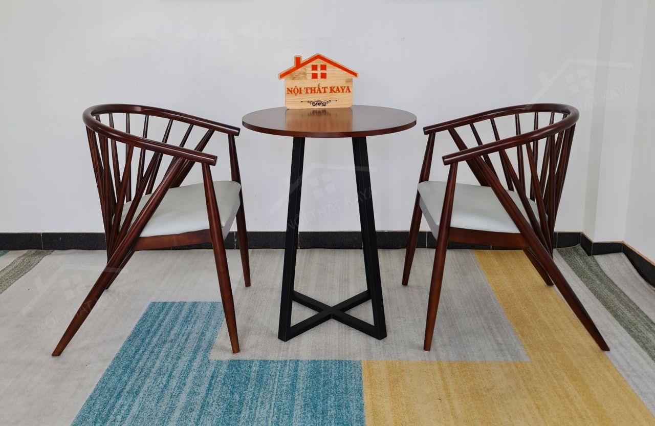 Genny 2 Ghế + Bàn Chân Sắt Ky-gh 103 (1)