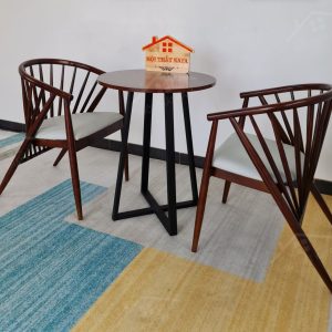 Genny 2 Ghế + Bàn Chân Sắt Ky-gh 103 (2)