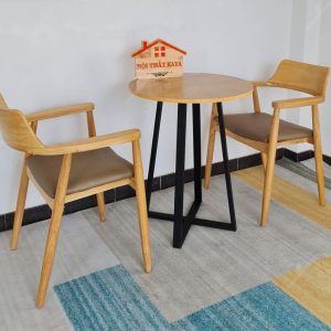 Hirosima 2 Ghế + Bàn Chân Sắt Ky-gh 103 Tròn (3)