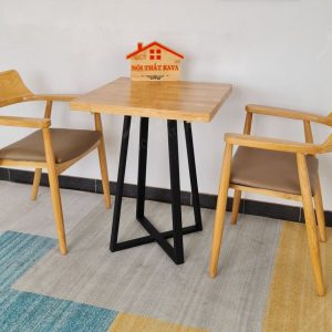 Hirosima 2 Ghế + Bàn Chân Sắt Ky-gh 103 Vuông (2)