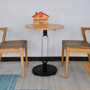 Kai 2 Ghế + Bàn Chân Sắt Ky-gh 101 Tròn (1)