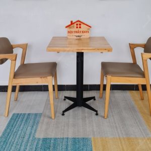 Kai 2 Ghế + Bàn Chân Sắt Ky-gh 102 Vuông (1)