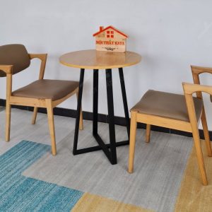 Kai 2 Ghế + Bàn Chân Sắt Ky-gh 103 Tròn (2)