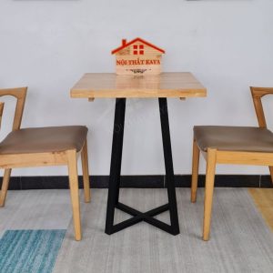 Kai 2 Ghế + Bàn Chân Sắt Ky-gh 103 Vuông (1)