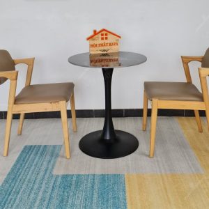 Kai 2 Ghế + Bàn đá Chân Tulip (1)