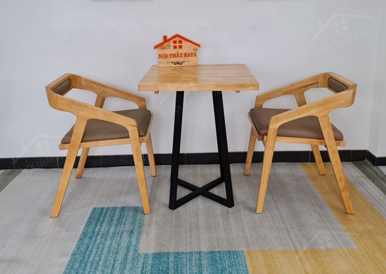 Kantana 2 Ghế + Bàn Chân Sắt Ky-gh 103 Vuông (1)
