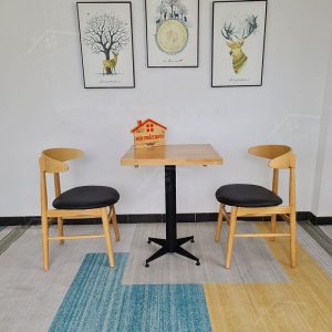 Luna 2 Ghế + Bàn Chân Sắt Ky-gh 102