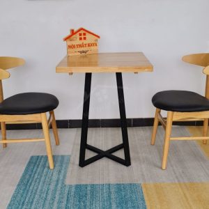 Luna 2 Ghế + Bàn Chân Sắt Ky-gh 103 (1)