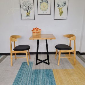 Luna 2 Ghế + Bàn Chân Sắt Ky-gh 103