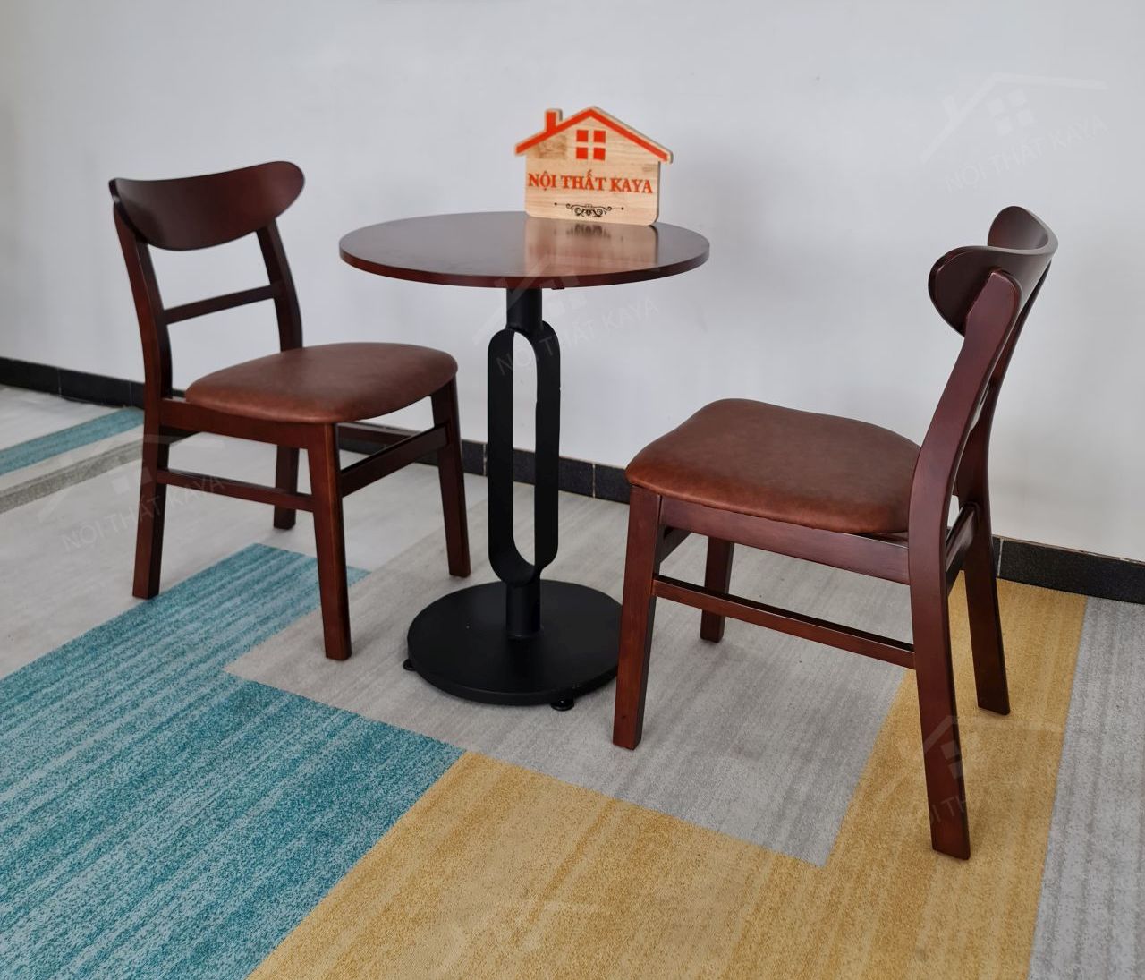 Mango 2 Ghế + Bàn Chân Sắt Ky-gh 101 (2)
