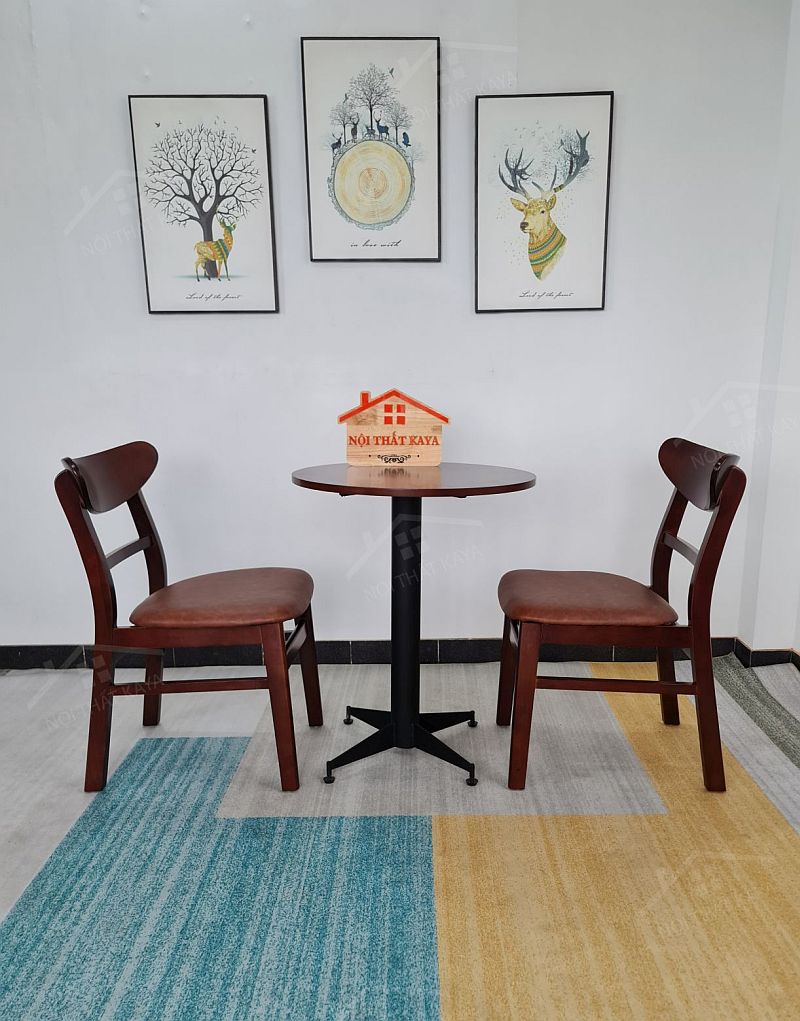 Mango 2 Ghế + Bàn Chân Sắt Ky-gh 102